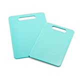 GreenLife 2 Piece Cutting Board Kitchen Set, Dishwasher Safe, Extra Durable, Turquoise