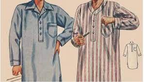 Old fashioned mens nightgown