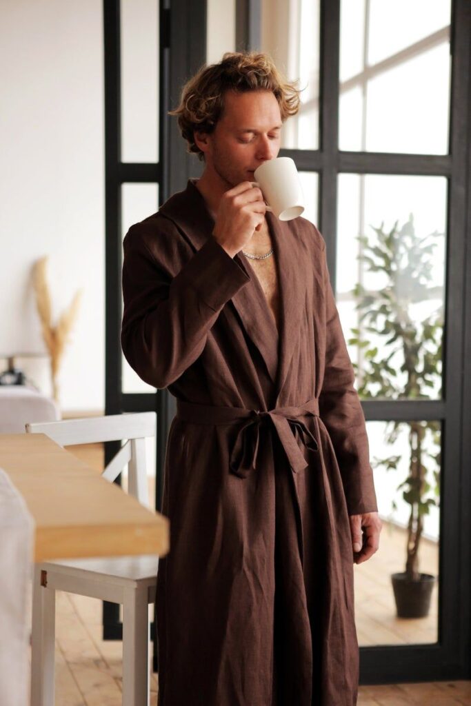 Man wearing robe