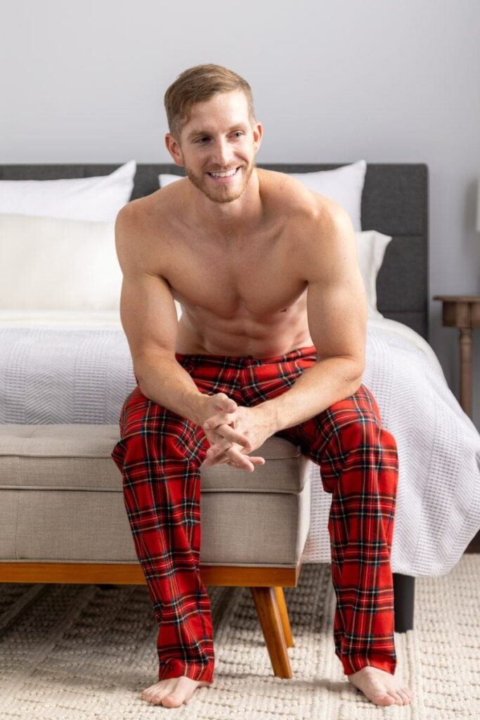 Mens 100% cotton pajama bottoms
