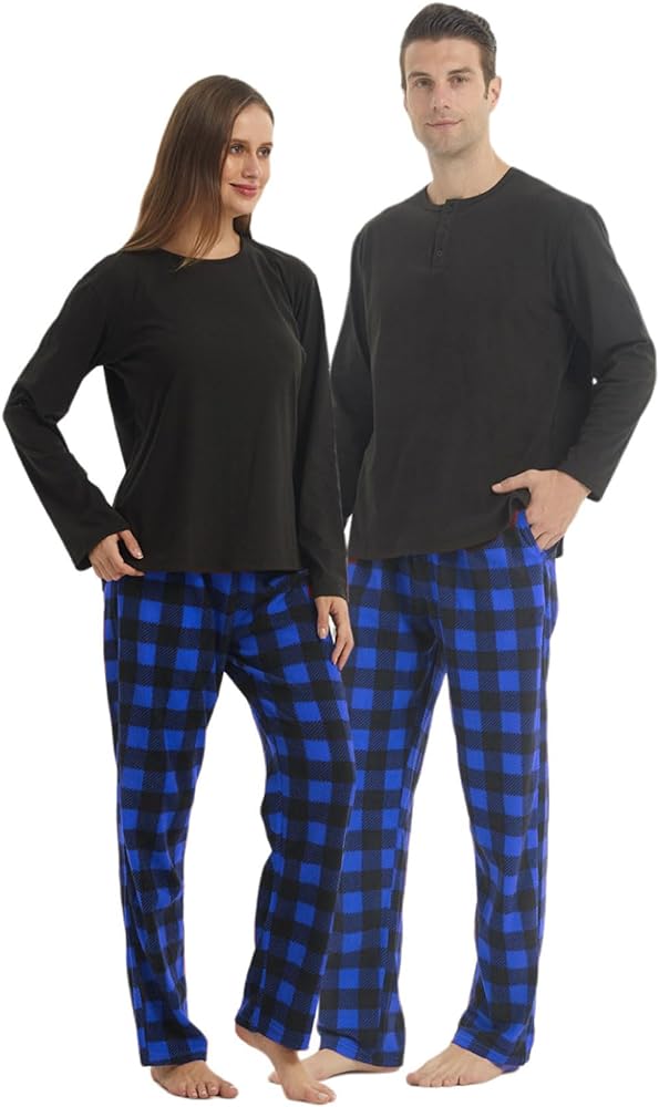 Male and female matching pjs