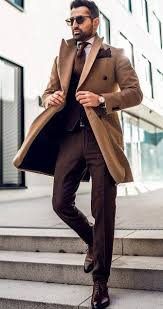 Mens brown coat