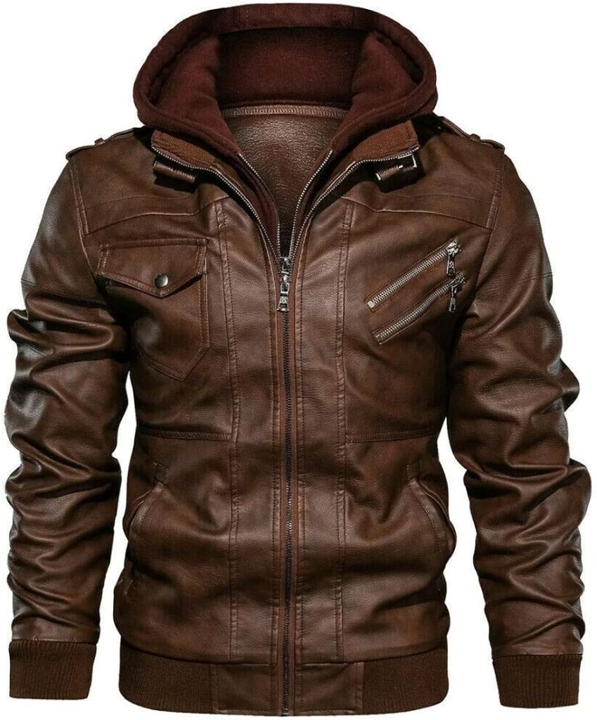Mens leather jacket